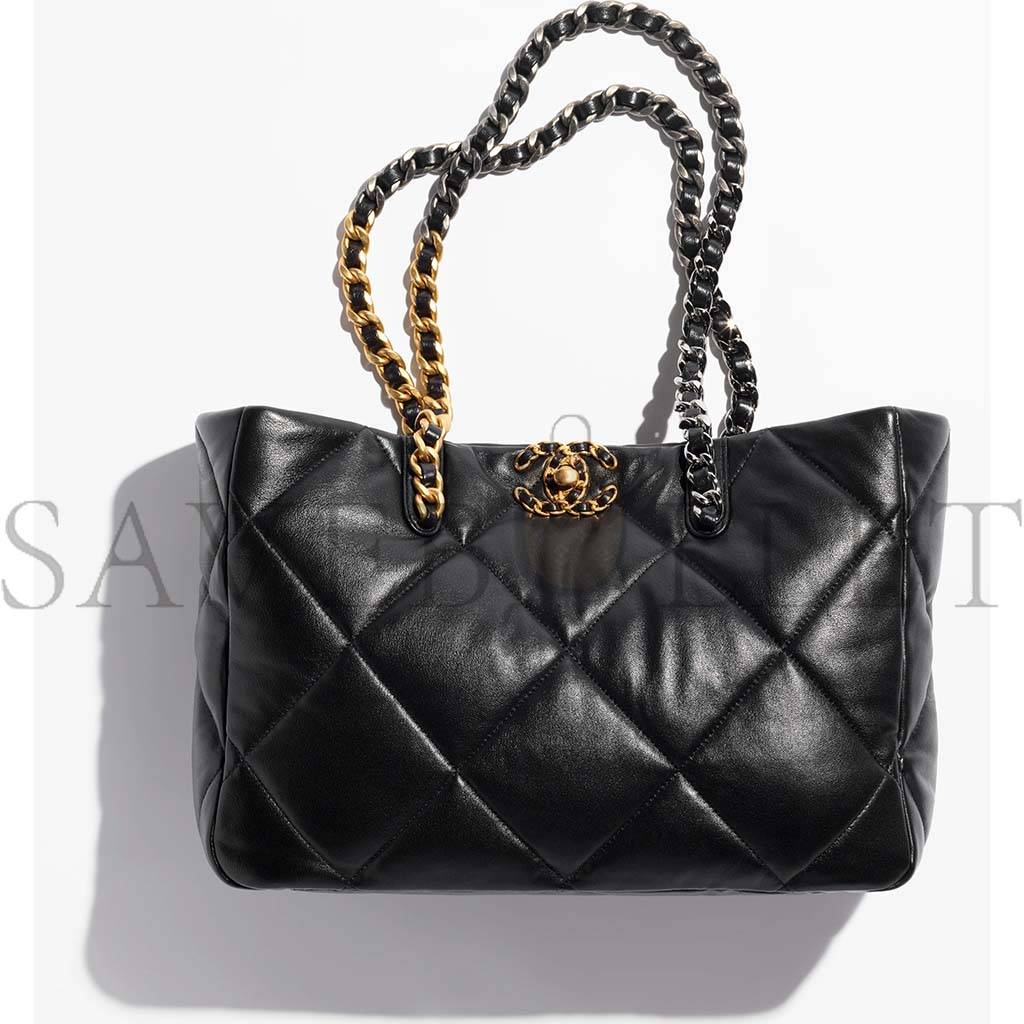 Ch*el 19 shopping bag as3660 b04852 94305 (41*24*10.5cm)